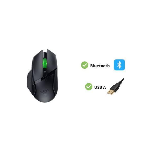 Razer Basilisk V3 X HyperSpeed Customizable Wireless Gaming Mouse: Mechanical Switches Gen-2-5G Advanced 18K Optical Sensor - Chroma RGB 9 Programmable Controls 535 Hr Battery Classic Black - Image 3