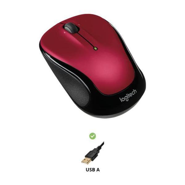 Logitech Wireless Mouse M325 with Designed-For-Web Scrolling - Red - Image 3
