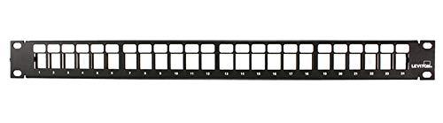 Leviton 49255-H24 QuickPort Patch Panel, 24-Port, 1RU, Cable Management Bar Included , Black - Image 3