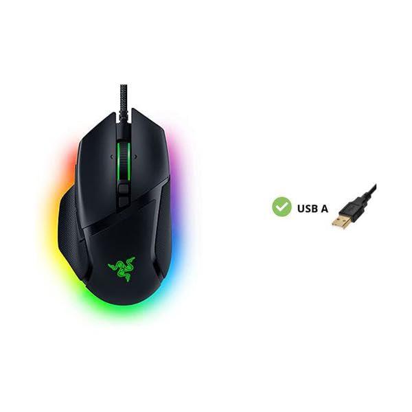 Razer Basilisk V3 Customizable Ergonomic Gaming Mouse: Fastest Gaming Mouse Switch - Chroma RGB Lighting - 26K DPI Optical Sensor - 11 Programmable Buttons - HyperScroll Tilt Wheel - Classic Black - Image 3