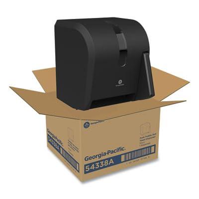 Georgia-Pacific Push Paddle Roll Paper Towel Dispenser by GP PRO, 54338A, Black - Image 6