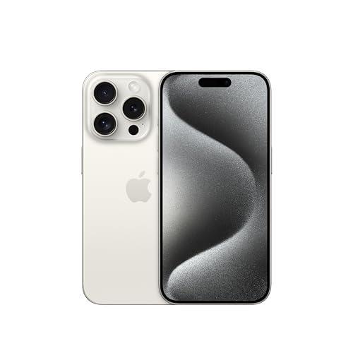 Apple iPhone 15 Pro, 128GB, White Titanium - Cricket Wireless (Renewed)
