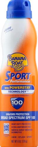 Banana Boat Sport Ultra SPF 100 Sunscreen Spray, 6oz | Sport Sunscreen Spray SPF 100, Banana Boat Sunscreen SPF 100 Spray, High SPF Sunscreen, Water Resistant Sunscreen, 6oz - Image 2