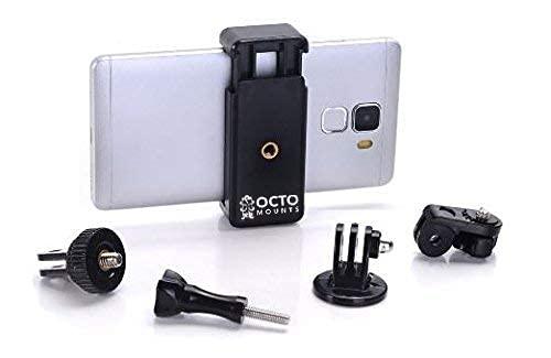 Octo Mounts Universal Smartphone Holder Adapter Kit. Compatible with Any Tripod, Action Mount or GoPro Mount Accessory. Compatible with iPhone, Samsung Galaxy, Android, BlackBerry, Pixel, and HTC - Image 2