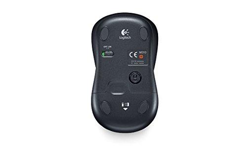 Logitech M310 Wireless Mouse, 2.4 GHz with USB Nano Receiver, 1000 DPI Optical Tracking, 18 Month Life Battery, PC/Mac/Laptop - Silver Grey - Image 2