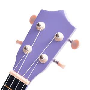 Soprano Ukulele Beginner Pack, 21 Inch Basswood kids Ukuleles Starter Kit with Gig Bag Spare Strings Tuner and Picks. (purple) - Image 6