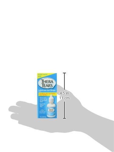 TheraTears Eye Drops for Dry Eyes, Dry Eye Therapy Lubricant Eyedrops, Provides Long Lasting Relief, 30 mL, 1 Fl oz Value Size - Image 9