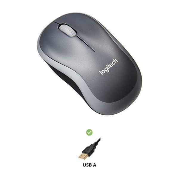 Logitech Wireless Mouse M185 (Swift Grey) - Image 3