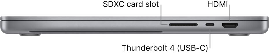 Late 2021 Apple MacBook Pro with Apple M1 Pro chip (16 inch, 16GB RAM, 1TB SSD) (QWERTY English) Space Gray (Renewed) - Image 4