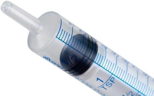 ONE-CARE 10ml Oral Syringe with Cap - Sterile, Individually Wrapped - 100 Syringes, Slip Tip, Uses include oral administration of medicine for infants, adults and animals - Image 9