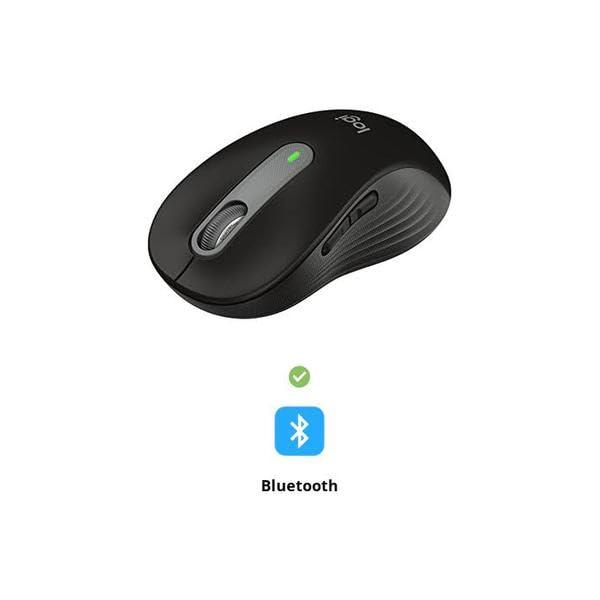 Logitech Wireless Mouse Signature M650 - Small to Medium Sized Hands, Right Handed, 2-Year Battery, Silent Clicks, Customizable Buttons, Bluetooth, PC/Mac?Chromebook - Black - Image 3