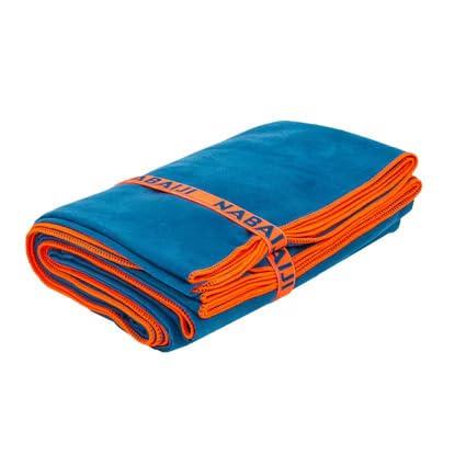 Nabaiji Microfibre Towel Size L+ 85 x 160 cm - Dark Blue, Large Plus Size - Image 2