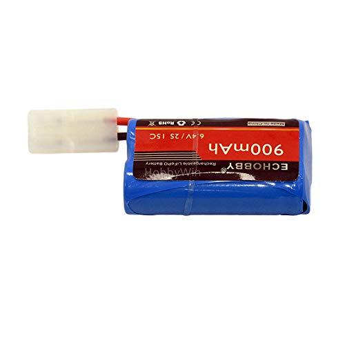 ECHOBBY 6.4V 2S 900mAh Life Battery KET2P Female Plug P-to-R for RC Model Buggy Car Truck Speed Boat - Image 4