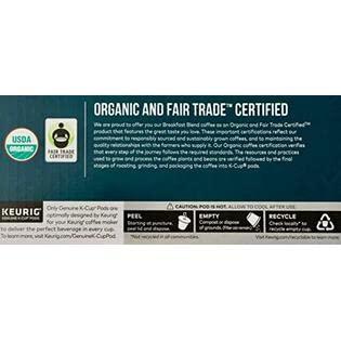 Kirkland Signature Breakfast Blend, Organic Light Roast Coffee - 120 Count - Image 3