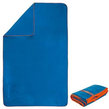 Nabaiji Microfibre Towel Size L+ 85 x 160 cm - Dark Blue, Large Plus Size