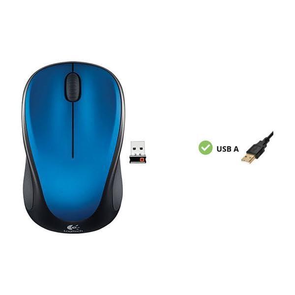 Logitech Wireless USB Mouse M317 - Blue (Renewed) - Image 3