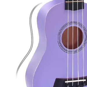 Soprano Ukulele Beginner Pack, 21 Inch Basswood kids Ukuleles Starter Kit with Gig Bag Spare Strings Tuner and Picks. (purple) - Image 7