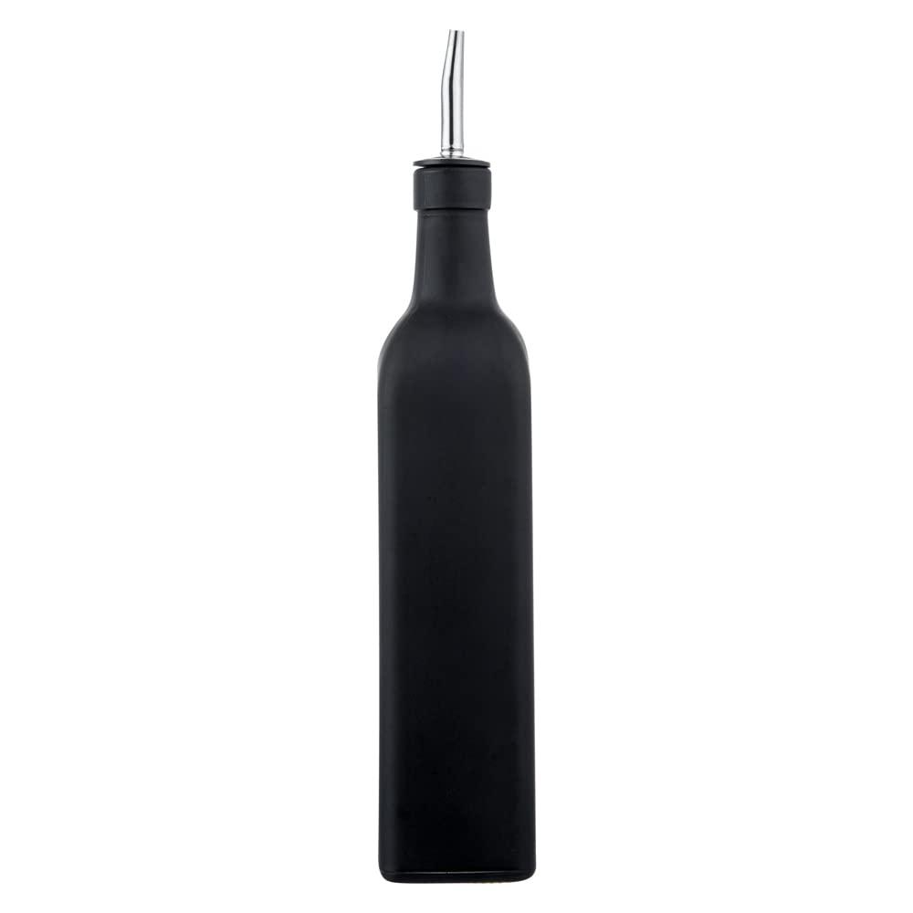 Restaurantware RW Base 16.9 Ounce Olive Oil Dispenser 1 Kitchen Oil Dispenser Bottle - With Stainless Steel Pourer Non-Leaking Black Glass Olive Oil Pourer For Cooking Or Salad Dressings - Image 8