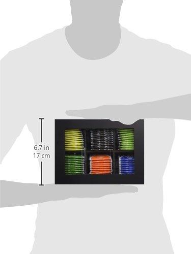 Pride Of India - Natural Classic Tea Chest - 72 Tea Bags Assorted, Hand packed, Perfect for Gifts & Holidays, Caffeinated + Decaf Black, Green & Herbal Tea Mix, Clear View Seethrough Lid Easy to store - Image 2