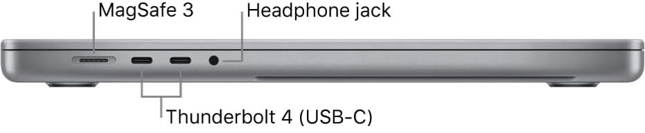 Late 2021 Apple MacBook Pro with Apple M1 Pro chip (16 inch, 16GB RAM, 1TB SSD) (QWERTY English) Space Gray (Renewed) - Image 3
