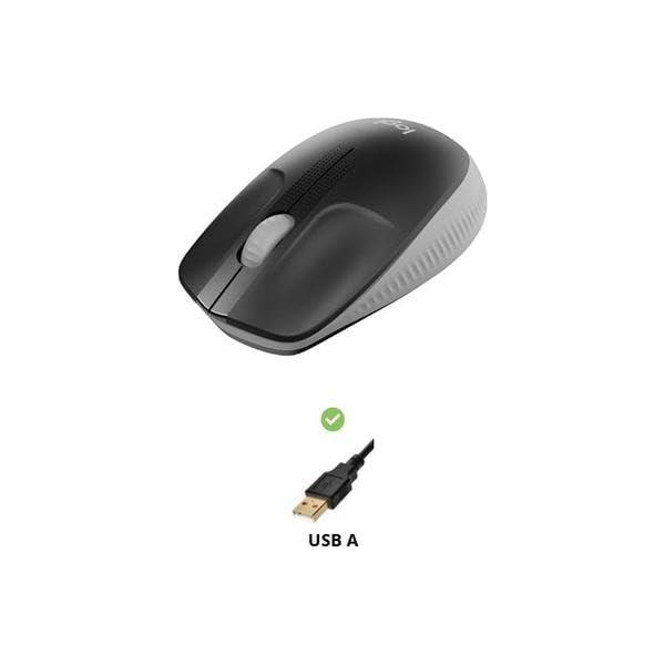 Logitech Wireless Mouse M190 - Full Size Ambidextrous Curve Design, 18-Month Battery with Power Saving Mode, Precise Cursor Control & Scrolling, Wide Scroll Wheel, Thumb Grips - Mid Grey - Image 3