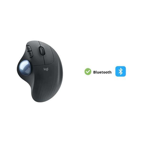 Logitech M575 Ergonomic Wireless Trackball USB Mouse, Black (910-005869) - Image 3