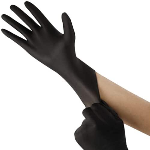 AGAG Nitrile Gloves Black Cooking Gloves 100PCs 5mil Ultra Strong Cleaning Gloves, Powder & Latex Free For Daily Use - Image 3