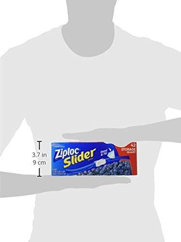 Ziploc Quart Food Storage Slider Bags, Power Shield Technology for More Durability, 42 Count - Image 2