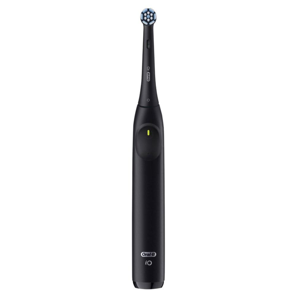 Oral-B iO Series 2 Rechargeable Electric Powered Toothbrush Starter Kit, Night Black with 2 Brush Heads - Automatic Pressure Sensor to Protect Gums - 3 Modes - 2 Min Timer - Image 4