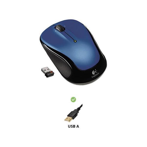 A better mix of precision and comfort with scrolling designed for Web use. - LOGITECH, INC. M325 Wireless Mouse, Right/Left, Blue - Image 2