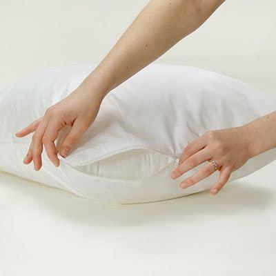 National Allergy Premium 100% Cotton Zippered Body Pillow Protector - 20 x 72 - White - 300 Thread Count - Hypoallergenic Pillowcase with Zipper - Breathable Encasement Cover - Image 2