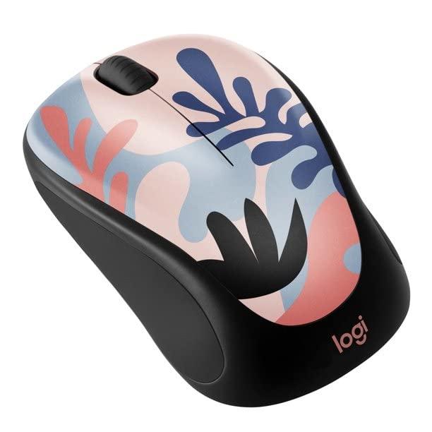 Logitech Compact Wireless Mouse, 2.4 GHz with USB Unifying Receiver, 1000 DPI Optical Tracking, 18-Month Life Battery, PC/Mac/Laptop/Chromebook, Coral Reef (Renewed)