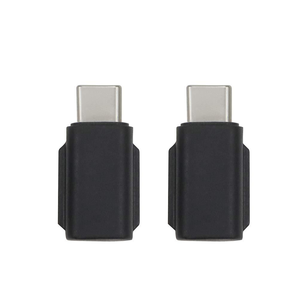 Hanatora Smartphone Adapter Compatible with DJI Osmo Pocket Handheld Gimbal Camera,Micro USB Type-C Android iOS Cellphone Connector Accessories(Type-c Adapter 2pcs)