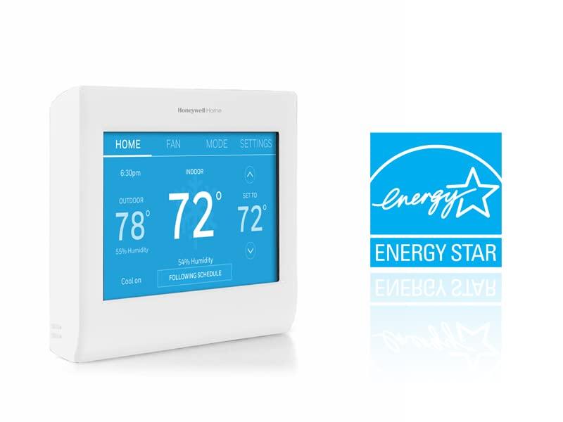 Honeywell Home Smart Color Wi-Fi Programmable Touch Screen Thermostat, Energy Star, Alexa Ready, White - C-Wire Required, Not Compatible with Line Volt Heating, RTH9600WF - Image 8