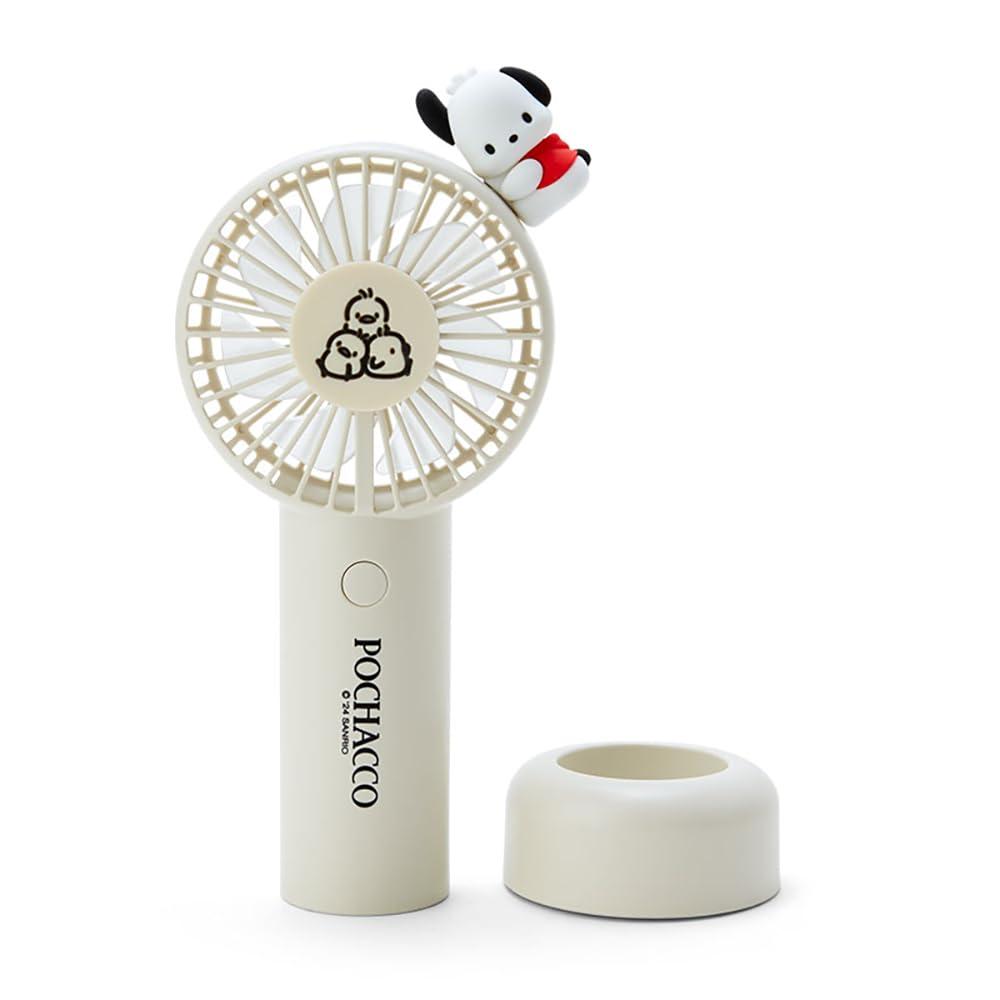 Sanrio 212199 2-Way Fan Pochacco Pochacco 7.1 x 3.9 x 1.6 inches (18 x 10 x 4 cm), Character - Image 1