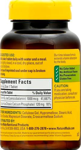Nature Made Vitamin B12 1000 mcg, Dietary Supplement For Energy Metabolism Support, 160 Time Release Tablets, 160 Day Supply - Image 5