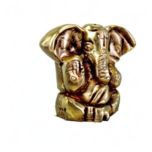 eSplanade Brass Ganesha Idol - 1.2 inches (Small Size) | Home Decor | Ganesh Ganesha | Bal Ganesh | Ganpati Ganapati Murti Statue (Antique) - Image 8