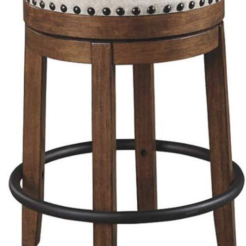 Signature Design by Ashley Valebeck Rustic Farmhouse 24.5” Counter Height Swivel Bar Stool, Brown - Image 11