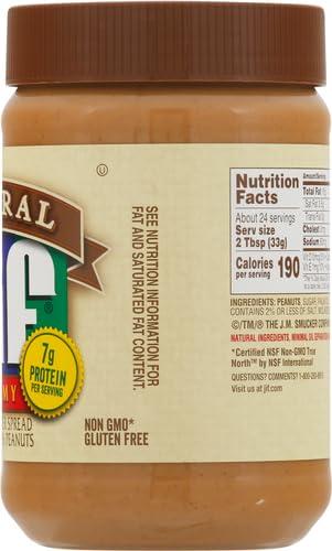 Jif Natural Creamy Peanut Butter Spread, 28 Ounces, Contains 90% Peanuts - Image 11