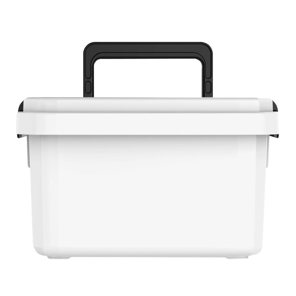 1PC Portable Plastic Medicine Storage Box, Multi-Layer Medicine Case with Lattice Design, Household Health Care Organizer for Home and Hospital (Xxl White)