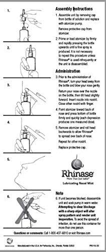 Rhinase Allergy Relief Saline Nasal Spray – Steroid Free, Dual Wetting Agent & Salt Formulation, 300 Sprays for Dry Nose, Allergy, nosebleeds from Nasal Dryness - Image 5