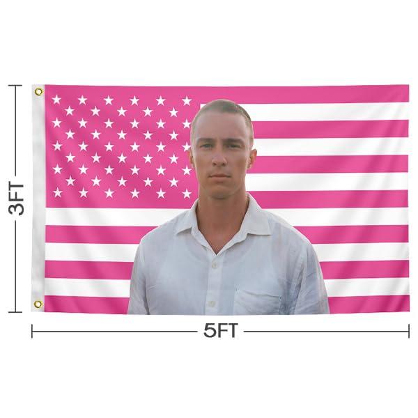 Drew Flag 3x5 Feet Pink Fun Flags For Indoor And Outdoor Decoration In Rooms, Bedrooms, Offices, College Dormitories - Image 3