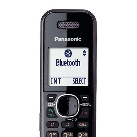 Panasonic 2-Line Cordless Phone System with 2 Handsets - Answering Machine, Link2Cell, 3-Way Conference, Call Block, Long Range DECT 6.0, Bluetooth - KX-TG9542B (Black) - Image 3