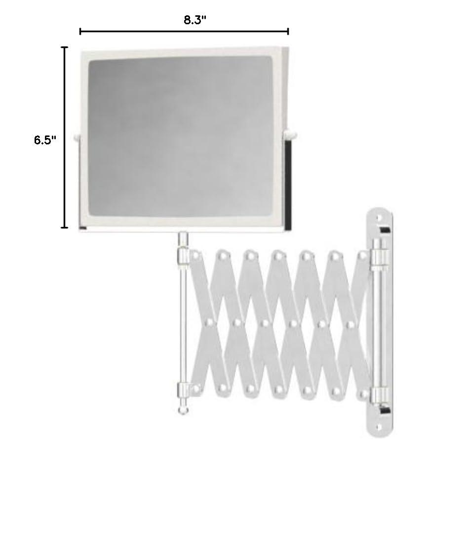 JERDON Two-Sided Swivel Wall Mount Mirror - Vanity Mirror with 5X Magnification & 30 inch Wall Extension - Model J2020C - Image 7