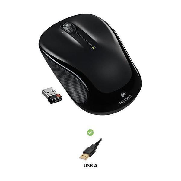 Logitech Wireless Mouse M325 with unifying receiver - Black (Renewed) - Image 3