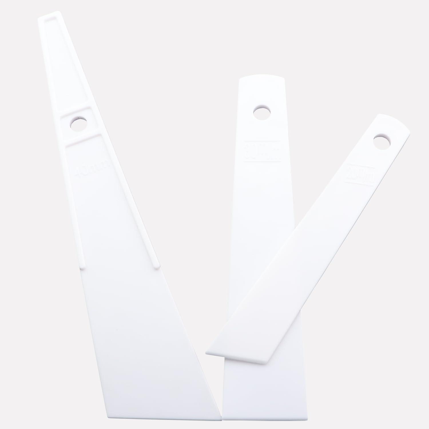 MDXing 2 Sets Plastic Glue Applicator Sticks 20/30/40mm Handmade DIY Leather Craft Tool Bed Treatment Aids Suitable for Felt PU Leather Paper Wood - Image 3