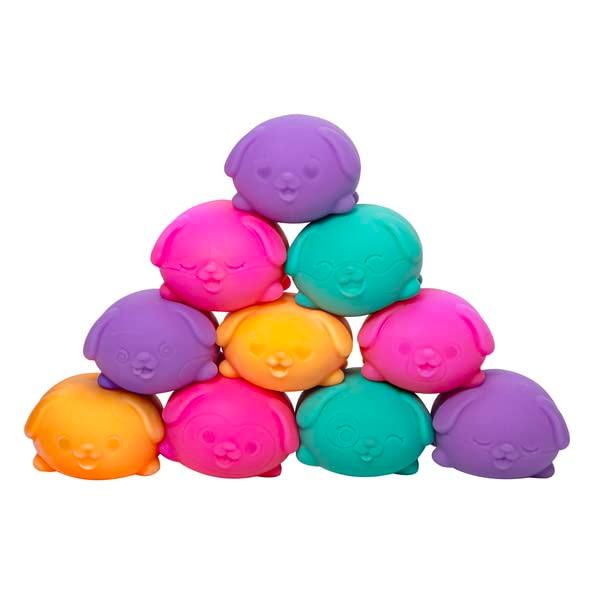 Schylling NeeDoh Teenie Funky Pups - Sensory Squeeze Toy - Contains 3 Mini Groovy Globs - 1.5" Wide - Color May Vary (Pack of 1) - Image 2