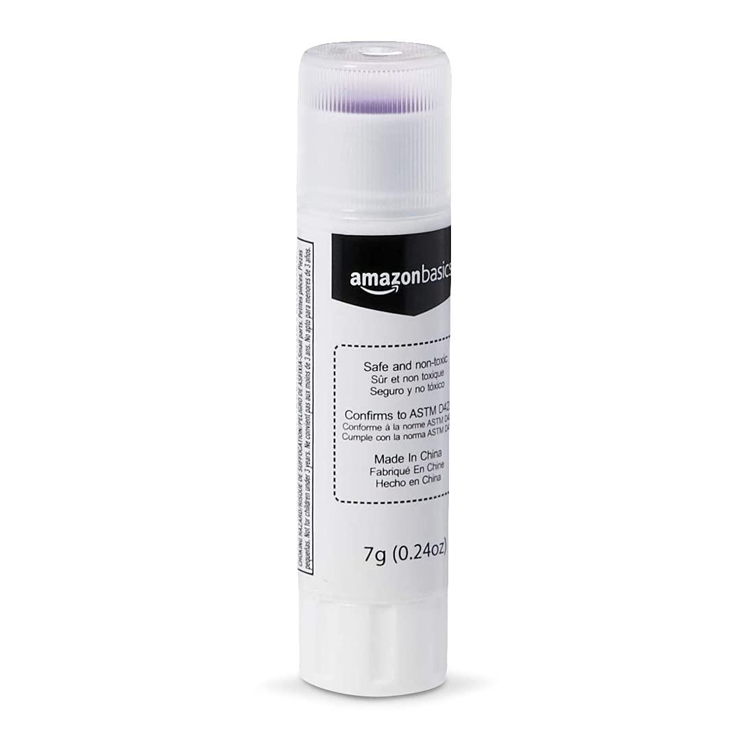 Amazon Basics Purple Washable School Glue Sticks, Dries Clear, Non-Toxic, 0.24-oz Stick, 60-Pack - Image 3