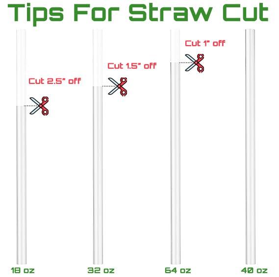 Hydro Flask Straw Replacement, 6 Pack - Compatible with 32 oz, 40 oz, 64 oz Bottles - Image 4