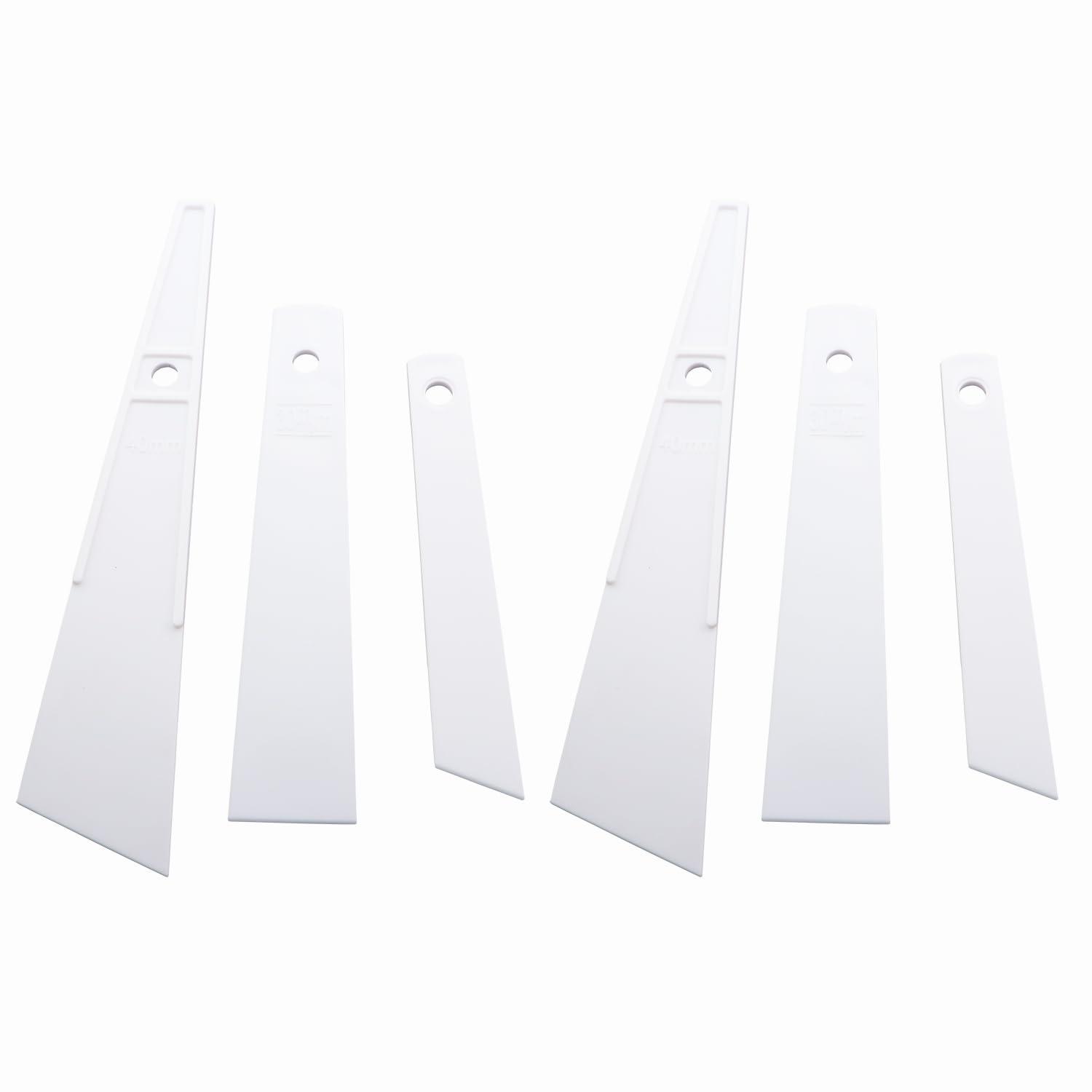 MDXing 2 Sets Plastic Glue Applicator Sticks 20/30/40mm Handmade DIY Leather Craft Tool Bed Treatment Aids Suitable for Felt PU Leather Paper Wood